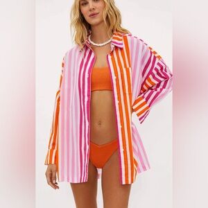 Beach Riot Striped Long-Sleeve
